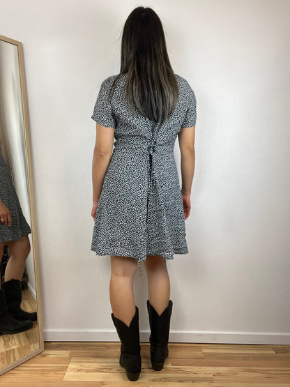90S RAMPAGE GEOMETRIC SKATER DRESS