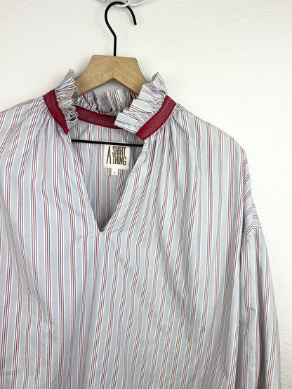 A SHIRT THING STRIPED PENELOPE TOP