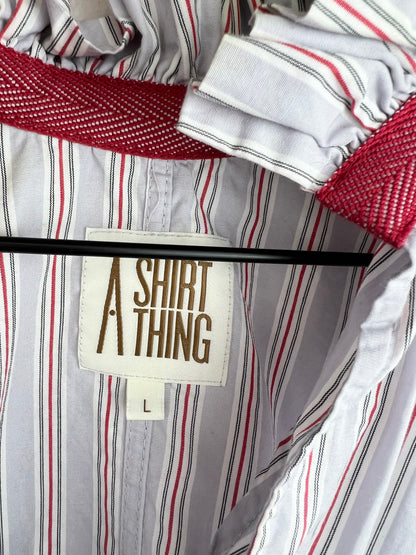 A SHIRT THING STRIPED PENELOPE TOP