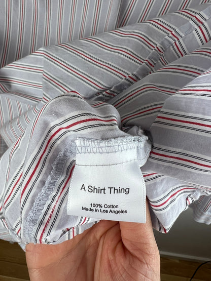 A SHIRT THING STRIPED PENELOPE TOP