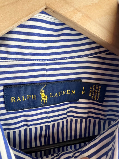 RALPH LAUREN STRIPED BUTTON DOWN
