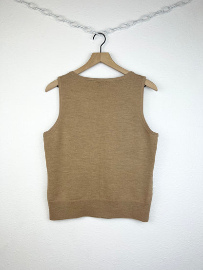 TALBOTS MERINO WOOL ARGYLE SWEATER VEST