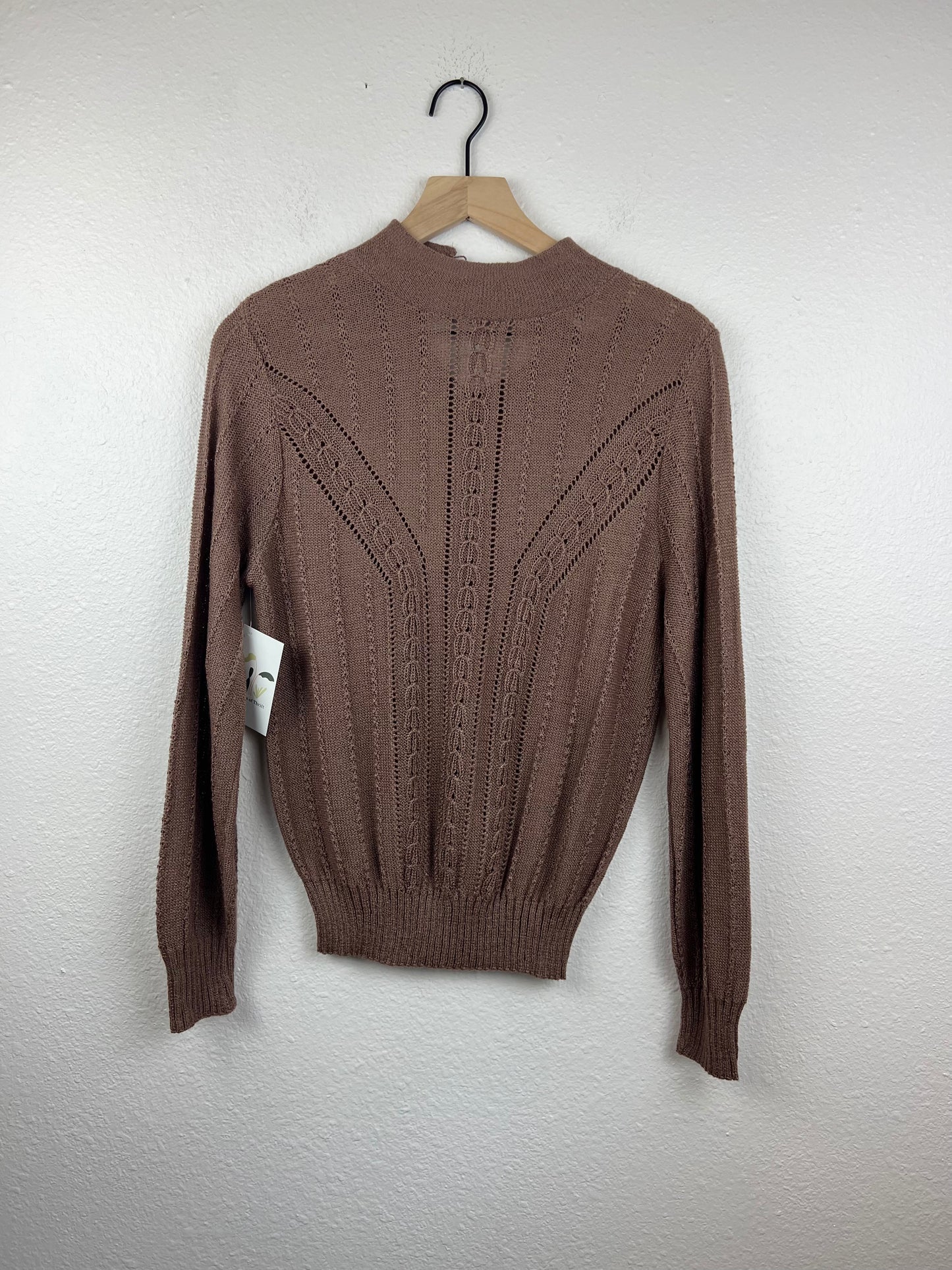 High Neck Knit Sweater Top