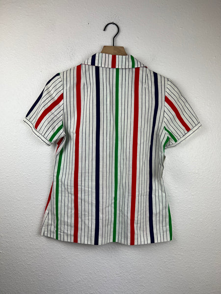 Vintage Striped Button Up