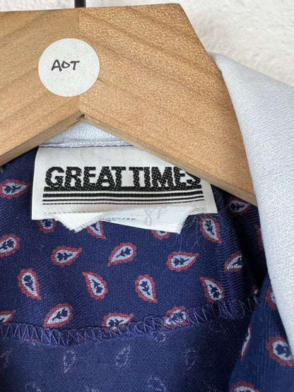 Union Made Blue Paisley Dress