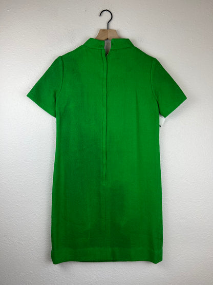 60s Kelly Green Shift Dress