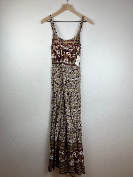 Vintage Butterfly Floral Maxi Dress