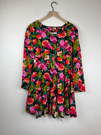 Rampage Watercolor Floral Romper