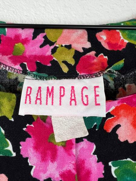 Rampage Watercolor Floral Romper