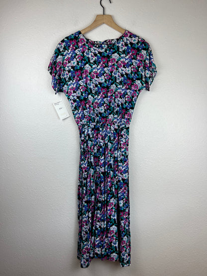 90s Floral Midi Dress