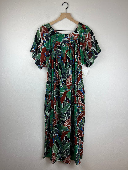 Vintage Tropical Mumu Dress