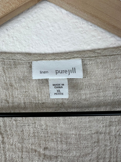 Pure Jill Textured Linen Chore Top