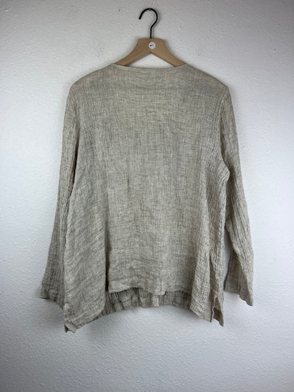 Pure Jill Textured Linen Chore Top