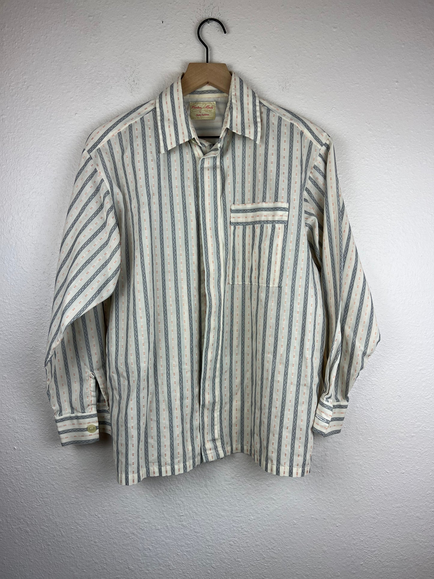 Handmade by Betty Striped Button Up Top