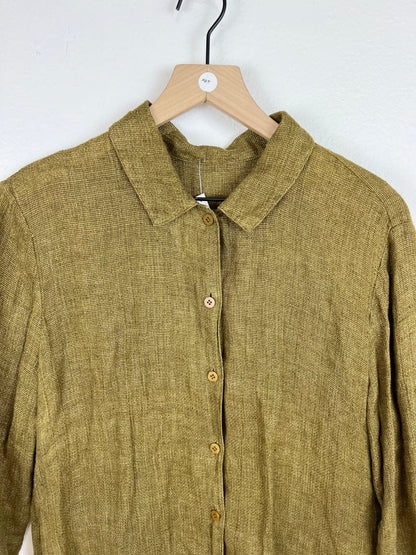 3/4 SLEEVE LINEN TOP
