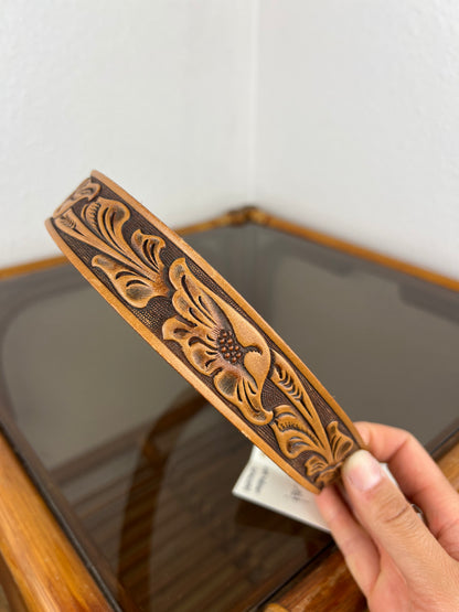 Tooled Leather Belt