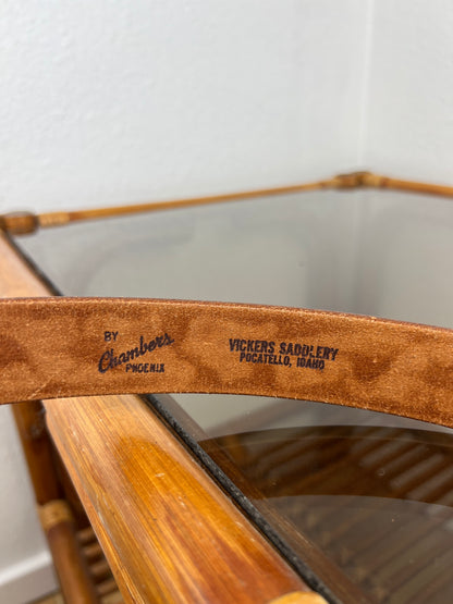 Tooled Leather Belt