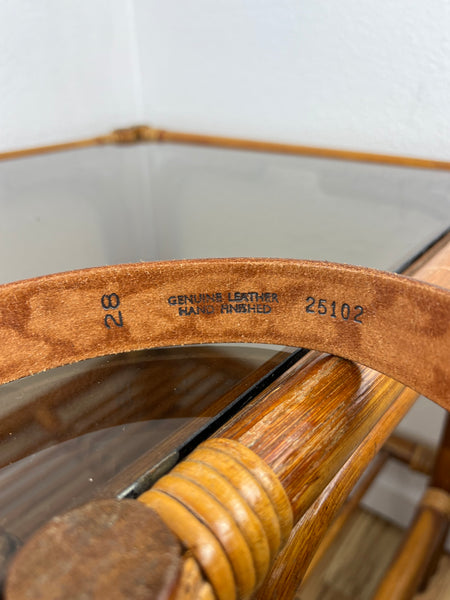 Tooled Leather Belt