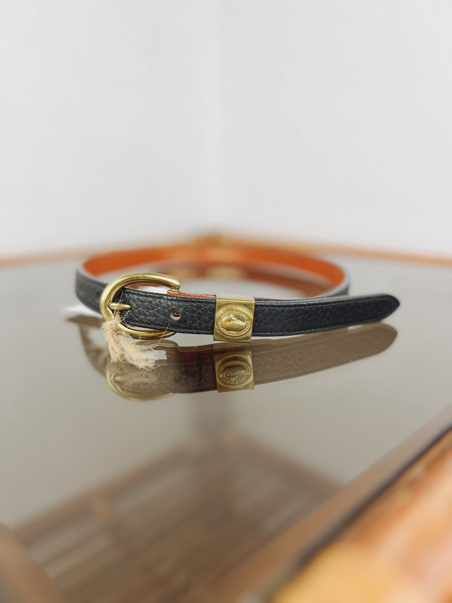 Dooney & Bourke Black Leather Belt