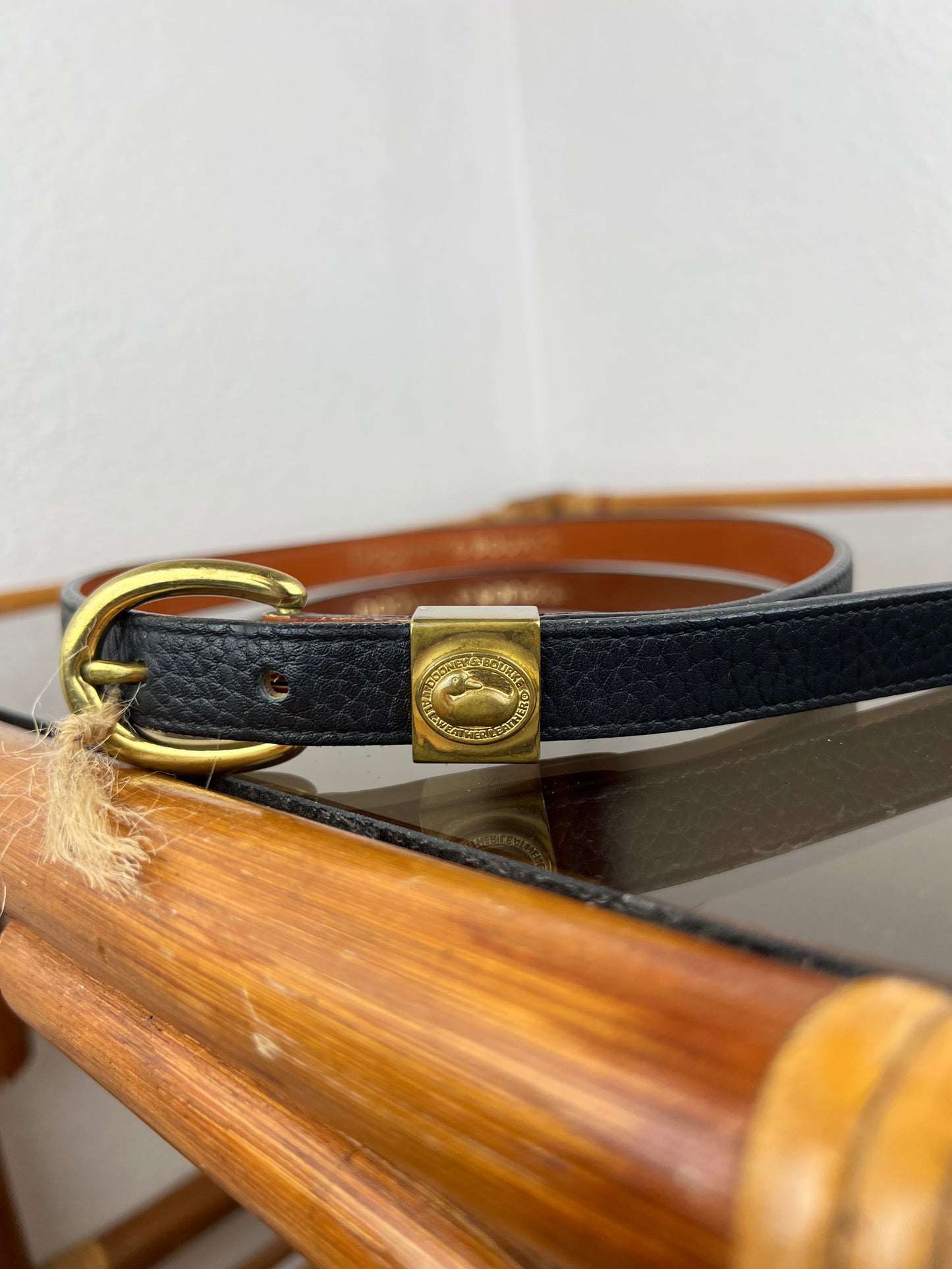 Dooney & Bourke Black Leather Belt