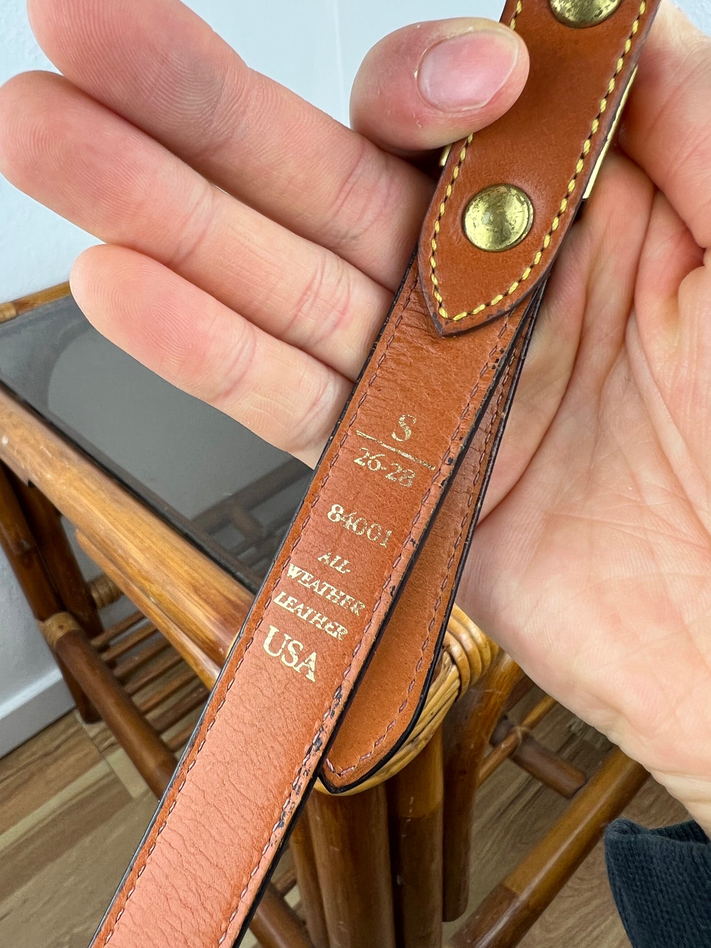 Dooney & Bourke Black Leather Belt