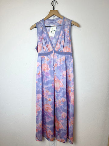WATERCOLOR FLORAL NIGHTGOWN DRESS