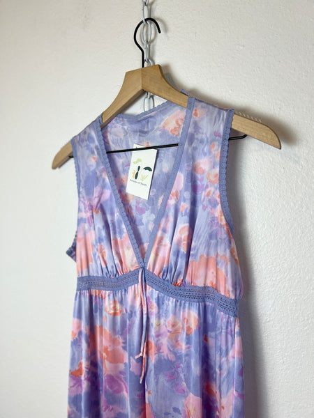 WATERCOLOR FLORAL NIGHTGOWN DRESS