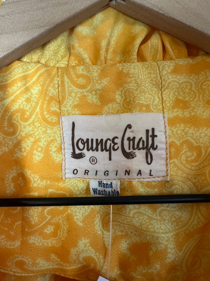 1970s YELLOW BUTTON DOWN DRESS