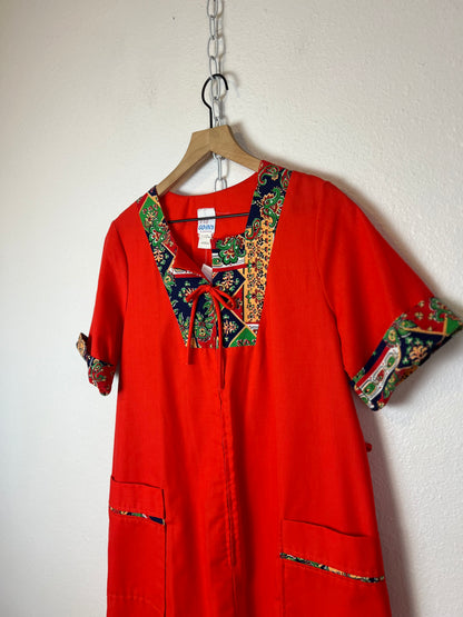 1970s ZIP UP NIGHTGOWN DRESS