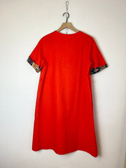 1970s ZIP UP NIGHTGOWN DRESS