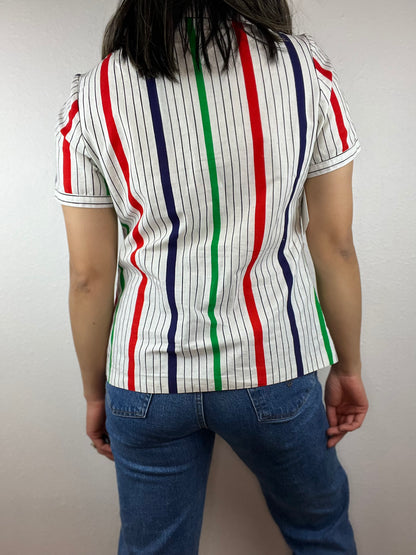 Vintage Striped Button Up