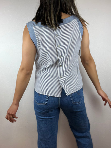 Striped Wide Neck Top
