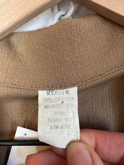 VINTAGE TAN BUTTON UP SHACKET