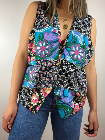 Colorful Patchwork Vest