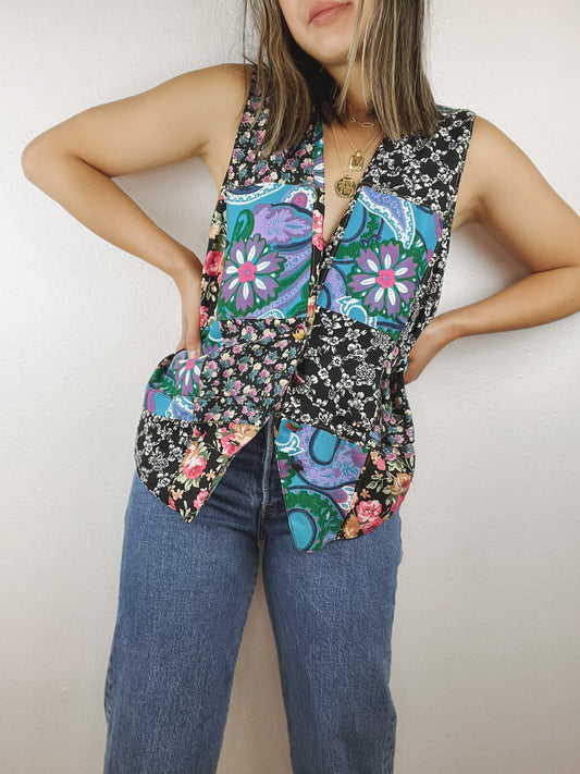 Colorful Patchwork Vest