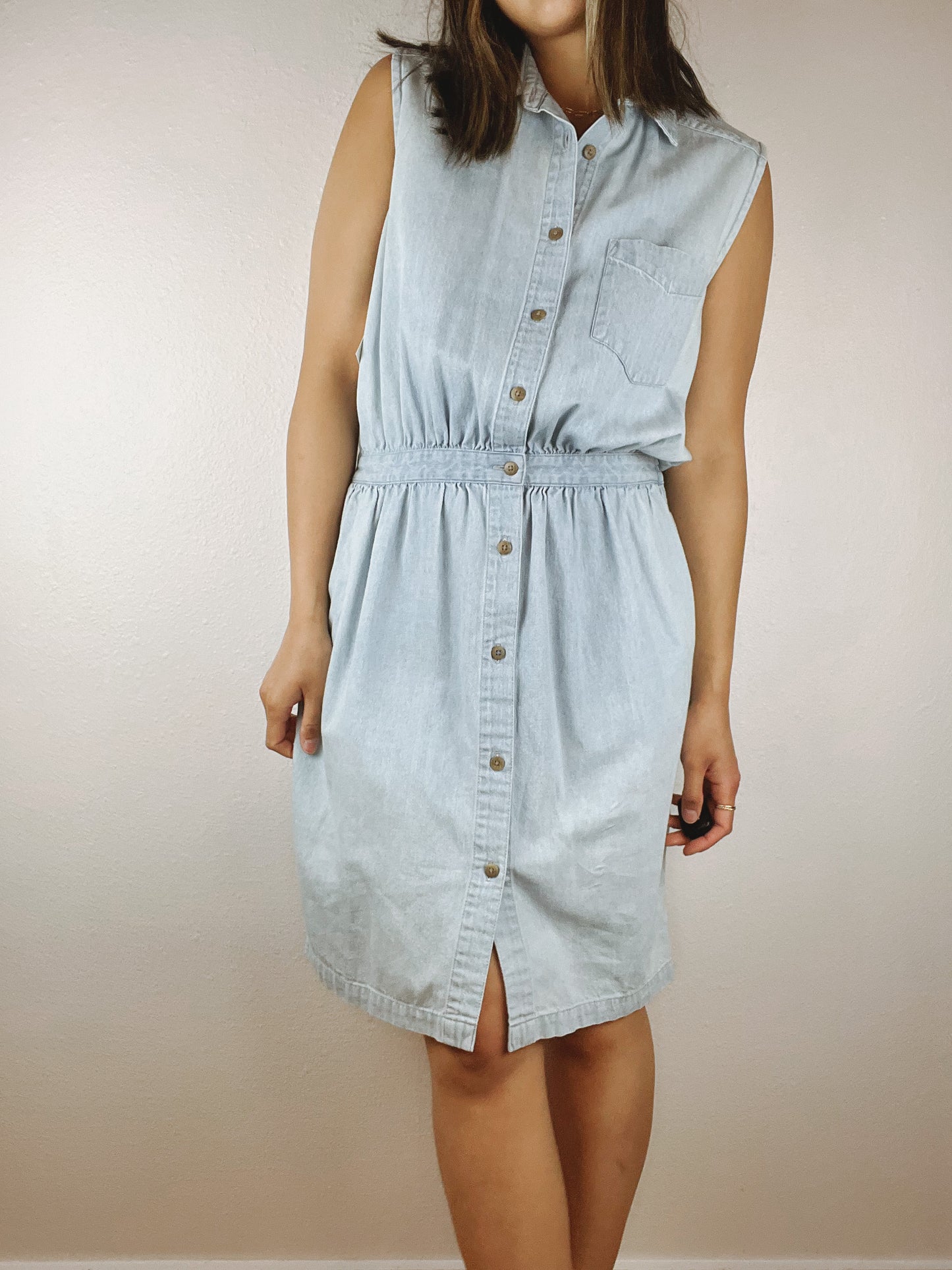 Eddie Bauer Light Blue Denim Dress