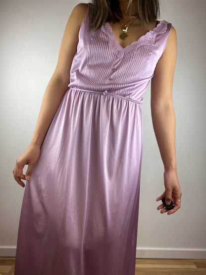 Lilac Maxi Slip Dress