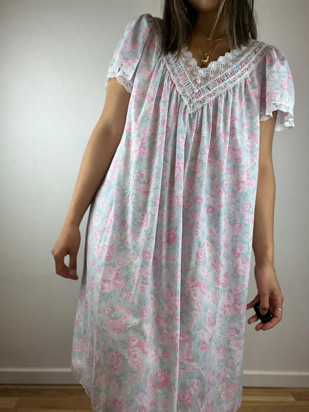 Vintage Soft Florals Cottagecore Dress