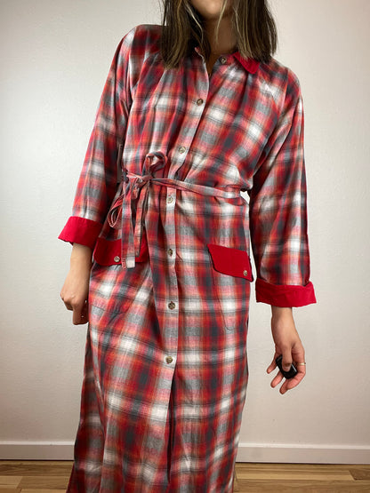 Jones New York Plaid Button Up Dress