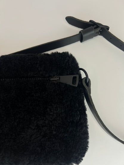 YBH BLACK SHEEPSKIN BAG