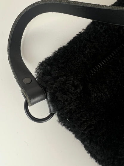 YBH BLACK SHEEPSKIN BAG