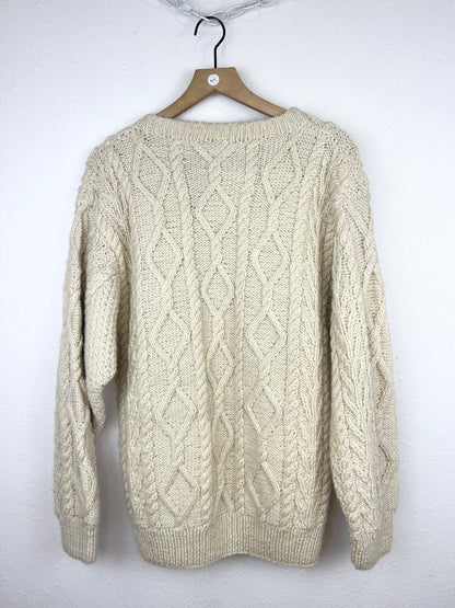 WOOL CABLE KNIT SWEATER