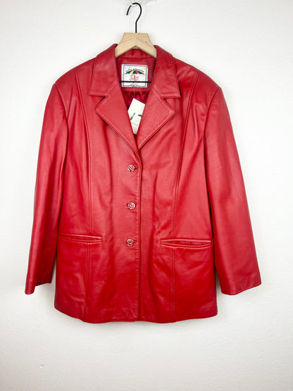 RED LEATHER JACKET
