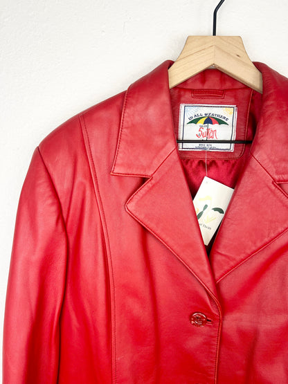 RED LEATHER JACKET