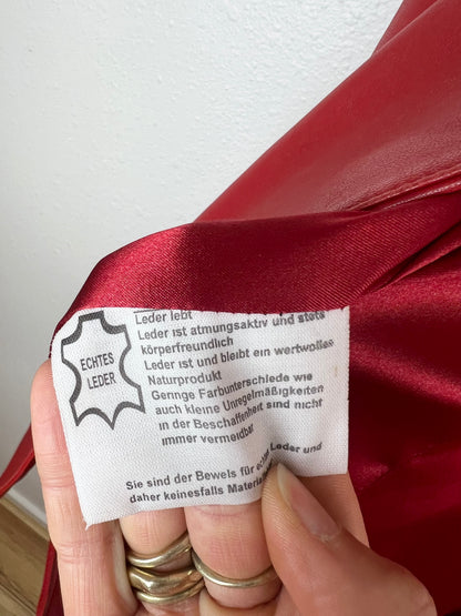 RED LEATHER JACKET