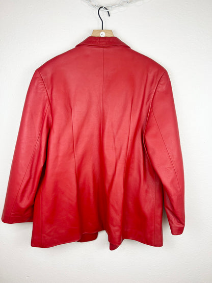 RED LEATHER JACKET