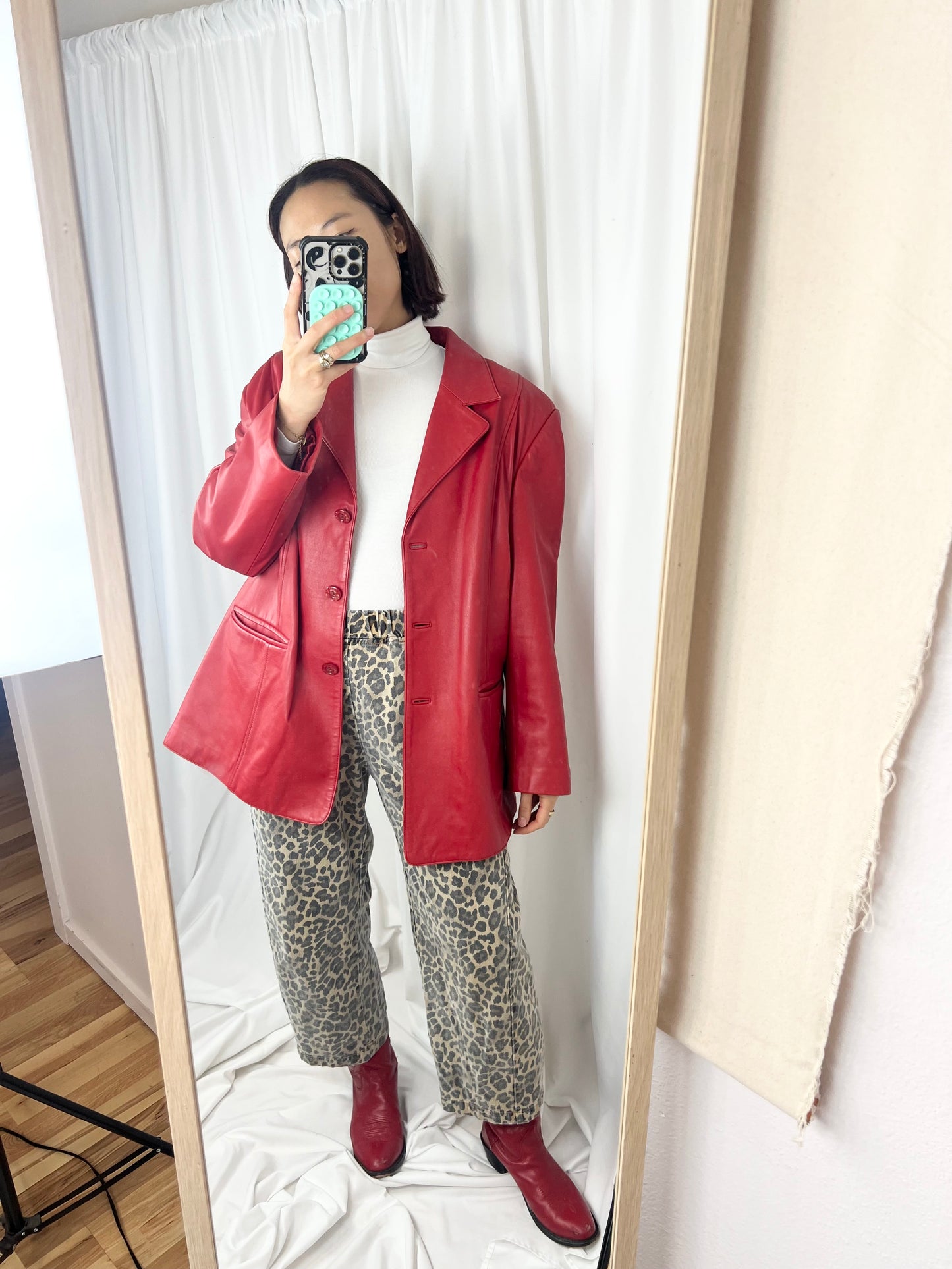 RED LEATHER JACKET