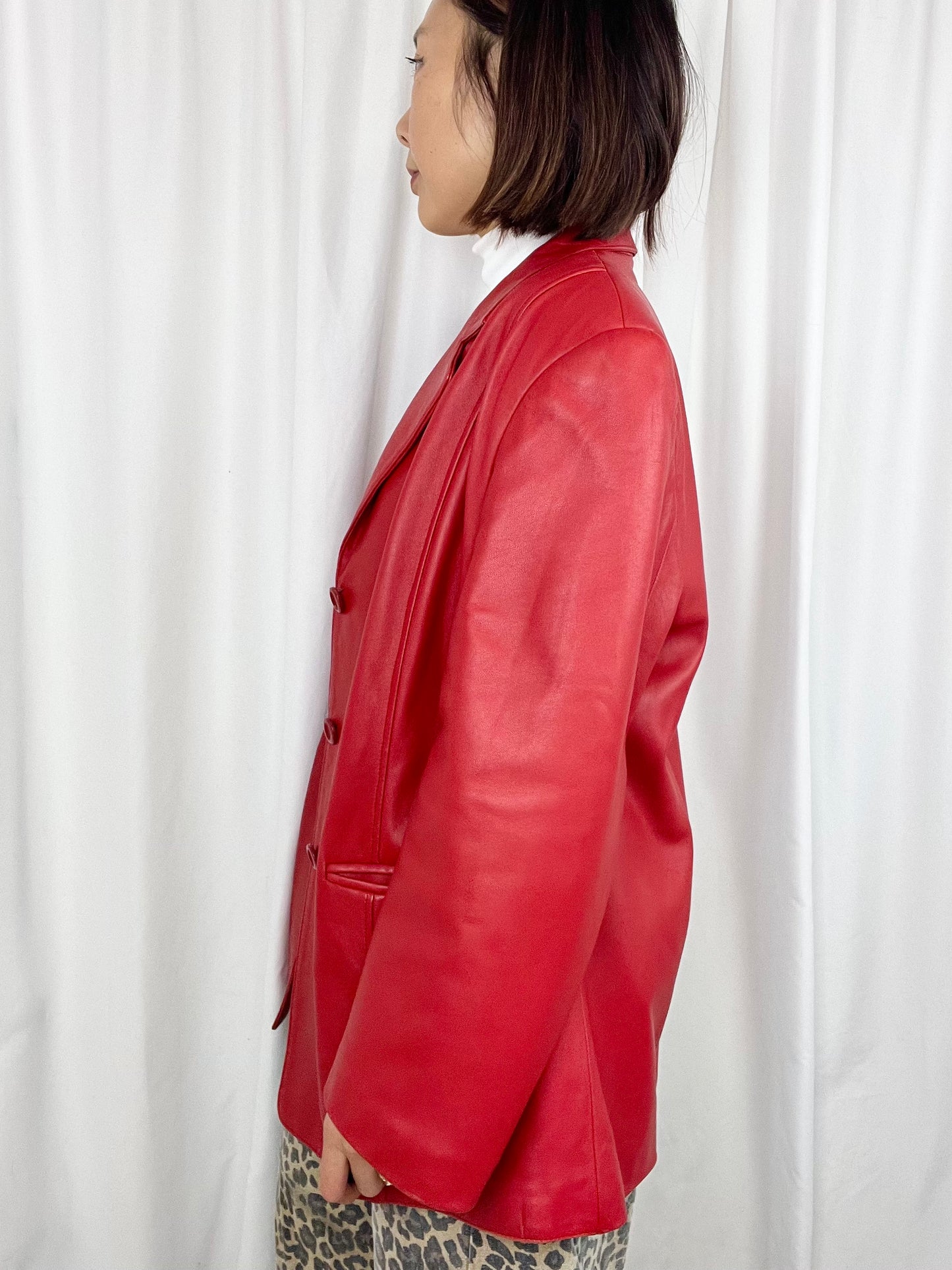 RED LEATHER JACKET