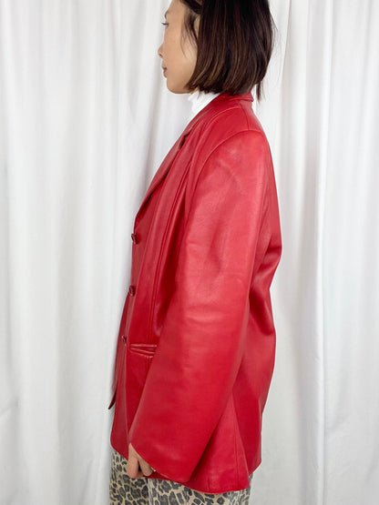 RED LEATHER JACKET