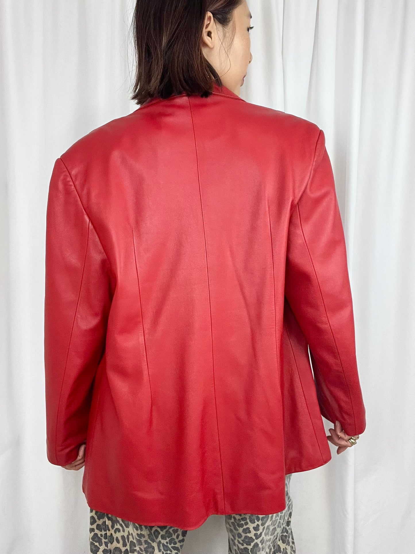 RED LEATHER JACKET